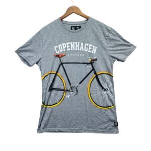Copenhagen Biketown Men's T Shirt Fox Premium Souvenirs Have Fun Bicycle Bike XL